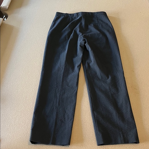 THEORY Seer Suit-Slim Crop Pants Size 0 / Shrunken Blazer Size 2 -Deep Navy Blue - Picture 15 of 16